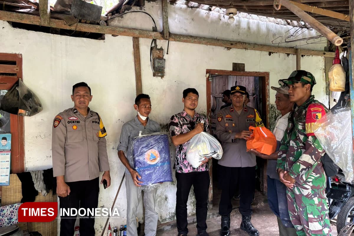 Polres Pacitan Salurkan Bantuan untuk Korban Gempa di Gayuhan dan Kedungbendo Arjosari
